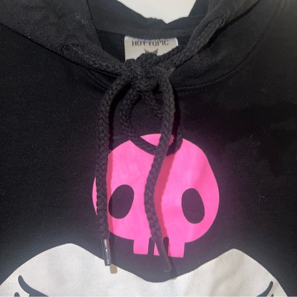 Sanrio Kuromi 3D Ears Womens Black Hoodie Hot Topic Size Medium M - Picture 8 of 10